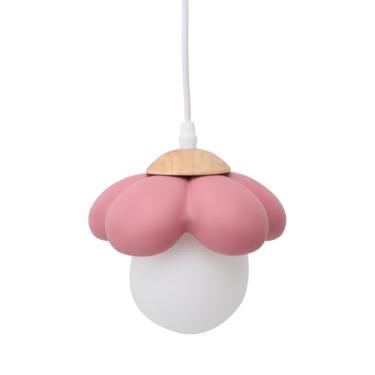 Imagem de Luminárias Pendentes, Luminárias Pendentes Profissionais, Lindas Luminárias Pendentes de Teto Com Flor Creme Com Ferro e Vidro, Luzes Pendentes