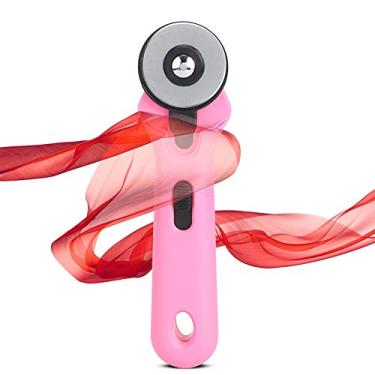 Imagem de Cortador Rotativo, Cortador Rotativo de Costura Cortador de Tecido Redondo de 45 Mm, Rolo Giratório de Cortador de Pano, Faca de Pano, Acessórios de Costura Com Alça Cortador de