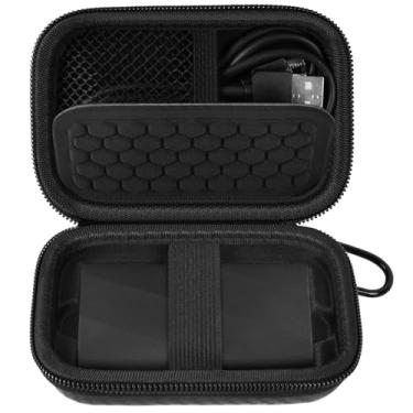 Imagem de Transporte para Samsung T9/T7/T7 Shield SSD portátil 4TB 2TB 1TB, USB externo disco rígido de estado sólido, suporte para transporte de viagem, serve para cabo USB (totalmente preto)-caixa apenas