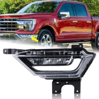 Imagem de KAMDKI Luz de Neblina de LED do Lado Esquerdo do Motorista para Ford F150 F-150 2021-2023 com Lâmpadas Sem Cablagem FO2592259 19629200 ML3Z15201C