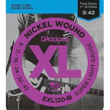 Imagem de Encordoamento para Guitarra - EXL120 6 Cordas Super LIGHT .009-.042 - 