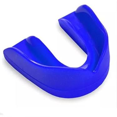 Imagem de Protetor Bucal Gold Sports Simples Moldável em Água Quente, Azul, Únic