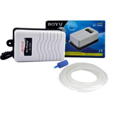 Imagem de Compressor De Ar Boyu Sc-3500 Oxigenação Borbulhas Aquários, 110V