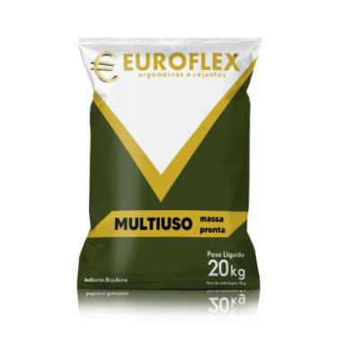 Imagem de Kit com 10 sacos Massa Pronta Multiuso 20kg cinza - EUROFLEX 