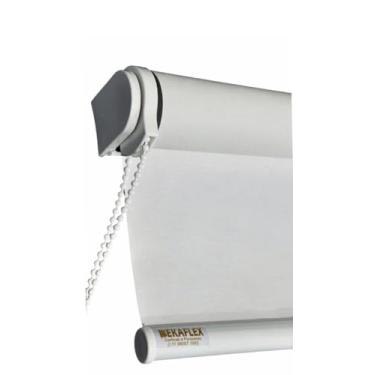 Imagem de Bekaflex Cortina Blackout Persiana, para Portas e Janelas, Ideal para Quarto, Sala, Cozinha, Escritório e Varanda (Cinza, 1,30 L X 1,30 A)