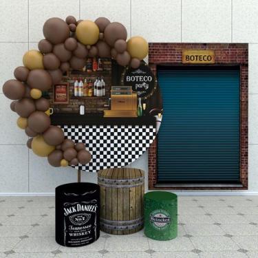 Imagem de Kit Festa Casado Painéis + Capa Para Cilindros Boteco Cerveja-IMPAKTO 