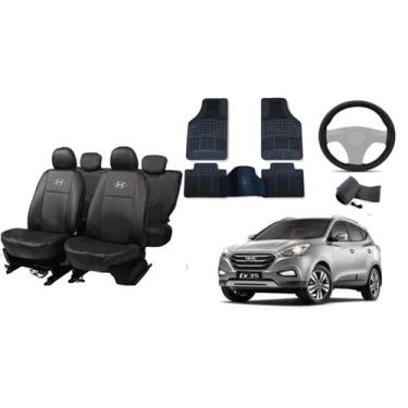 Imagem de Jogo de Capa de Couro IX 16-20 + Capa de Volante + Tapetes Esportivos 