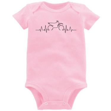 Imagem de Body Bebê Batimentos Cardíacos Motocross - Foca na Moda, Rosa bebê, M