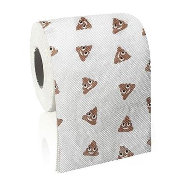 Imagem de UFRITAN Decorações de Aniversário de Papel Higiênico, Presentes de Papel Higiênico com Padrão de Mini Cocô Colorido, Presentes de Feriado, Guardanapos de Papel Engraçados, Suprimentos de Rolo de Papel