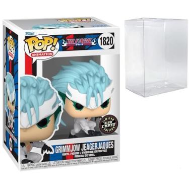 Imagem de POP Anime: Bleach - Grimmjow Jeagerjaques (Glow-in-The-Dark) edição limitada Chase Funko boneco de vinil (pacote com caixa protetora compatível), multicolorido, 3,75