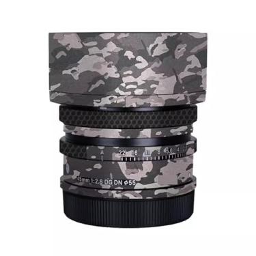 Imagem de Adesivo de lente de câmera antiarranhões para Sigma 45 mm F2.8 DG DN Apto para Sony Mount Camera Coat Wrap Película protetora de corpo Capa protetora 1:2.8 45 2.8 (Camuflagem de campo)