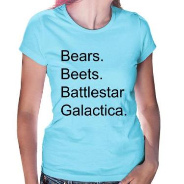 Imagem de Baby Look Bears. Beets. Battlestar Galactica. - Foca na Moda, Azul beb