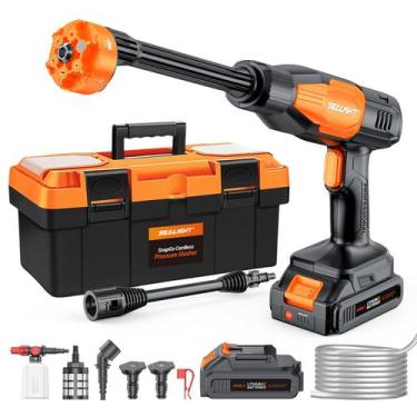 Imagem de Lavadora de Alta Pressão Sem Fio SEALIGHT 970PSI - 3,0 Ah