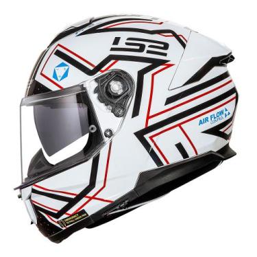 Imagem de Capacete LS2 FF808 Stream II Maze Branco e Preto, 62