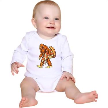 Imagem de Body intantil Pe grande com fatia de pizza - Alearts, P