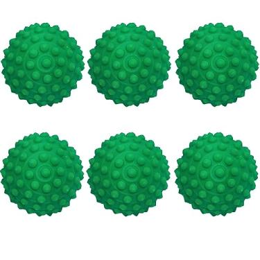 Imagem de Kit 06 Bolinha Cravo Fisioterapia Anti Stress Mão Bola Pet (Verde)