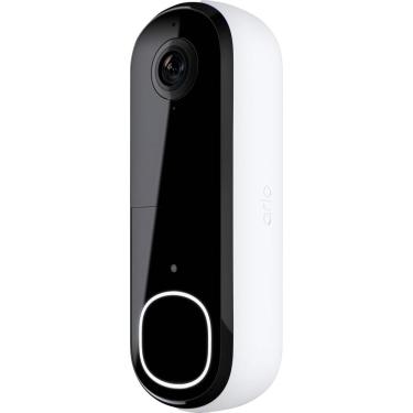 Imagem de Arlo - Campainha de vídeo Wi-Fi inteligente (2ª geração) - Com fio/bateria operada com resolução 2K - Branco-AVD4001-100NAS