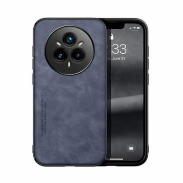 Imagem de Kepuch Silklike Capa para Realme 14 Pro 5G Intl - Case Placa de Metal Embutida - Azul