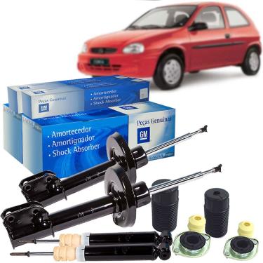 Imagem de Kit Amortecedor Dianteiro Traseiro Wind Pecas Genuinas Gm Corsa 1994 A 2017