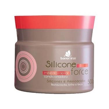 Imagem de Máscara para Cabelos Fracos e Quebradiços barrominas Silicone Force 500g
