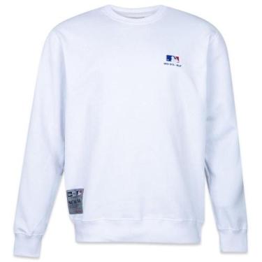 Imagem de Moletom New Era MLB Logoman Core Style Street Branco, M, Branco