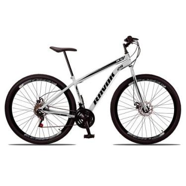 Imagem de Bicicleta para Passeio Aro 29, 21V Aço Rig Ravok, Branco, 15