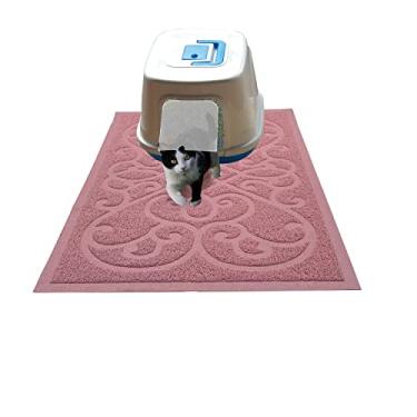 Imagem de PetLike Tapete para caixa de areia para gatos, tapete grosso para armadilhas, durável, impermeável e lavável com suporte antiderrapante, macio nas patas de gatinho e fácil de limpar, livre de BPA