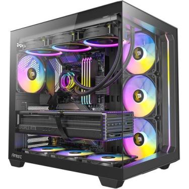Imagem de Gabinete Gamer Antec C5 Argb Preto Lateral de Vidro COM 7 FANS 