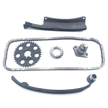 Imagem de Kit de engrenagem de corrente de distribuição do motor 1RZ 1RZE 1RZFE 1RZ-E 1RZ-FE - Conjunto de corrente de distribuição ZDTOPA 6 peças para Toyota Hilux Hiace