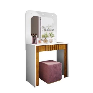 Imagem de Penteadeira Camarim Rouge Branco/Naturalle - Bechara