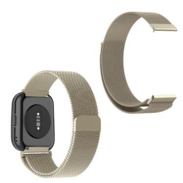 Imagem de Pulseira metal maleável inox para Haylou RS5 2,01 LS19 - Genérica