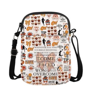 Imagem de Lywjyb Birdgot Bolsa transversal de basquete, presente para amantes de basquete, equipes, mercadorias, esportes, jogadores, presente, Pulseira de basquete