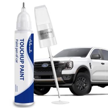 Imagem de Tinta de retoque Oxford White (Z1) para Ford - Combinação exata - Chips and Nicks Kit de reparo de arranhões para carro Caneta automotiva para F-150/Mustang/Transit/Explorer/Ranger/Escape/Edge