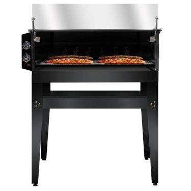 Imagem de Forno Assador de Pizza Guilhotina Elétrico 220V 80X80cm com cavalete