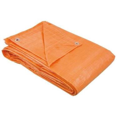 Imagem de Lona Leve Forte Laranja 2x3 300 micras 197 gr/m2 com ilhós - Lona fort
