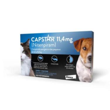 Imagem de Antipulgas Capstar 11,4mg Cães Até 11,4kg C/1 Comprimido - Elanco