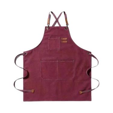 Imagem de Avental de Cozinha de Lona - Moda Feminina para Restaurante, Jardim e 