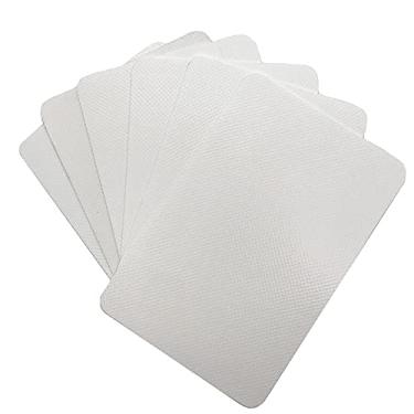 Imagem de Patch de reparo de PVC de 6 peças para jangadas infláveis de caiaque, bote de conserto DIY para brinquedos infláveis colchão de ar (branco)