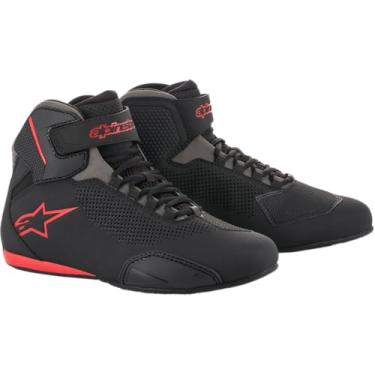 Imagem de Alpinestars Tênis masculino Sektor Vented Street para motocicleta, preto/cinza/vermelho, 44