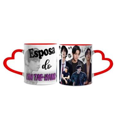 Imagem de Caneca BTS J- hope Esposa do Jung Hoseok - Lorraine Canecas, Vermelha 