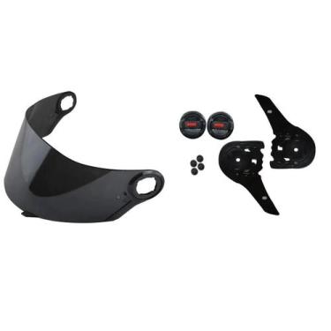 Imagem de Kit Reparo Capacete Ls2 Ff350 Ff396 Ff310 + Viseira Fume - Polivisor