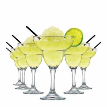 Imagem de Jogo de Taças de Vidro Margarita Para Drink 300ml 6 Pcs Ruvolo