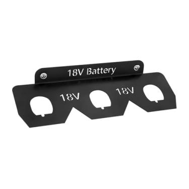 Imagem de Ｂｅｓｇａ Suporte de bateria para parede, gancho resistente para exibição, organizador de rack de montagem em parede para trabalho, caminhão, oficina, 3 Vagas