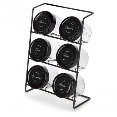 Imagem de Porta Chas/condimentos Vertical Preto
