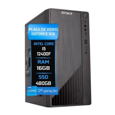 Imagem de Computador Fácil Intel Core i5 12400F (12ª Geração) 16GB DDR4 Geforce 
