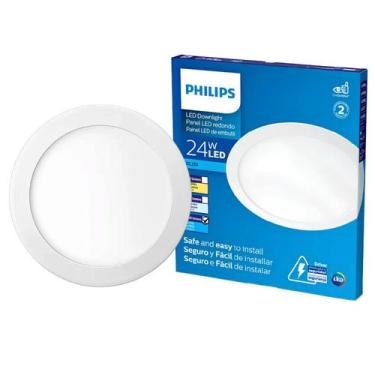 Imagem de Luminária Plafon Led 24w Philips 6500k Bivolt Embutir