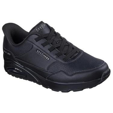 Imagem de Skechers Tênis masculino Uno-Banksia Luxe Hands Free Slip-ins, Preto/preto, 39