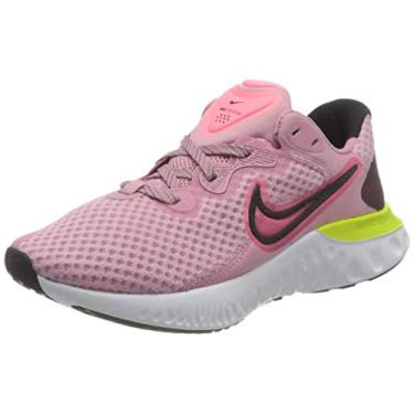 Imagem de NIKE Tênis de corrida feminino Stroke, Elemental Pink Sunset Pulse Black Cyber White, 7.5