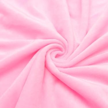 Imagem de David accessories Tecido Minky de pelúcia macia e suave para a pele, tecido espesso transparente da The Yard 157,5 cm de largura, capa de troco, travesseiro, cachecol (rosa claro, 2 jardas)