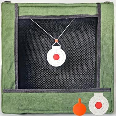 Imagem de RURALMEOW Conjunto De Caixa Captura Alvo Dobrável Para Estilingue Com 2 Alvos Fácil Transporte, Prática Tiro Caça, Jogo Competitivo, Touros Reciclam A Munição